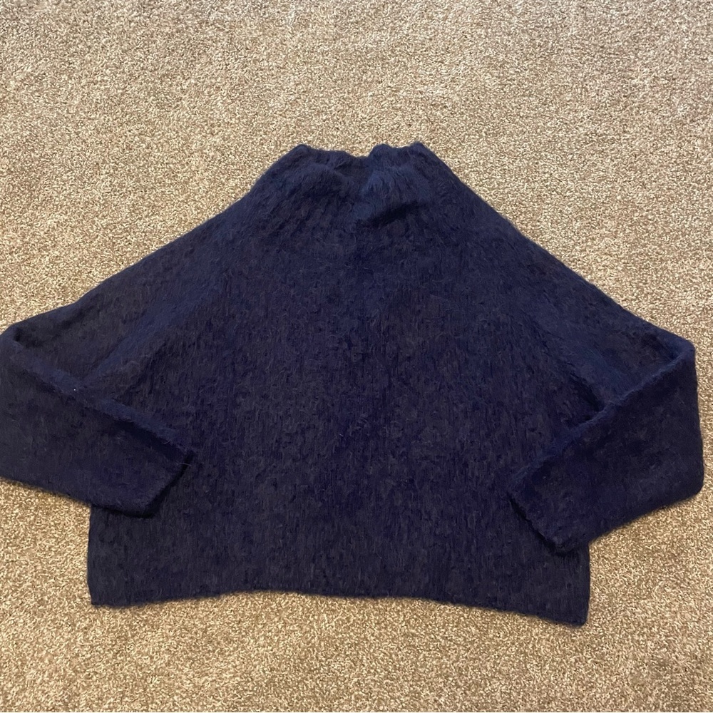 Frances Valentine Deep Blue Turtleneck Sweater